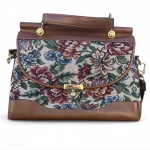 Vintage Floral Tapestry Satchel From Elizabeth